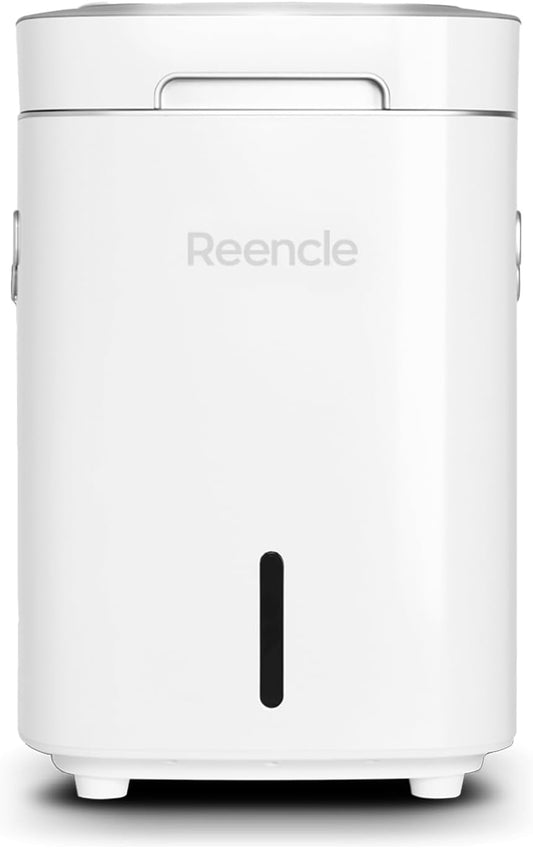 Prime Electric Composter - 14L Kitchen Composter, Decomposes Up to 2.2 lbs Food Waste Daily, Odorless Indoor Composting with Whisper-Quiet Technology & Rapid Decomposition (White)