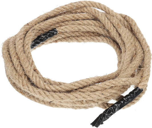 PATIKIL 1/2" x 25 ft Twisted Manila Rope Jute Ropes Natural Thick Jute Twine Burlap for Docks Railings Bundling Craft Tug of War Decorating